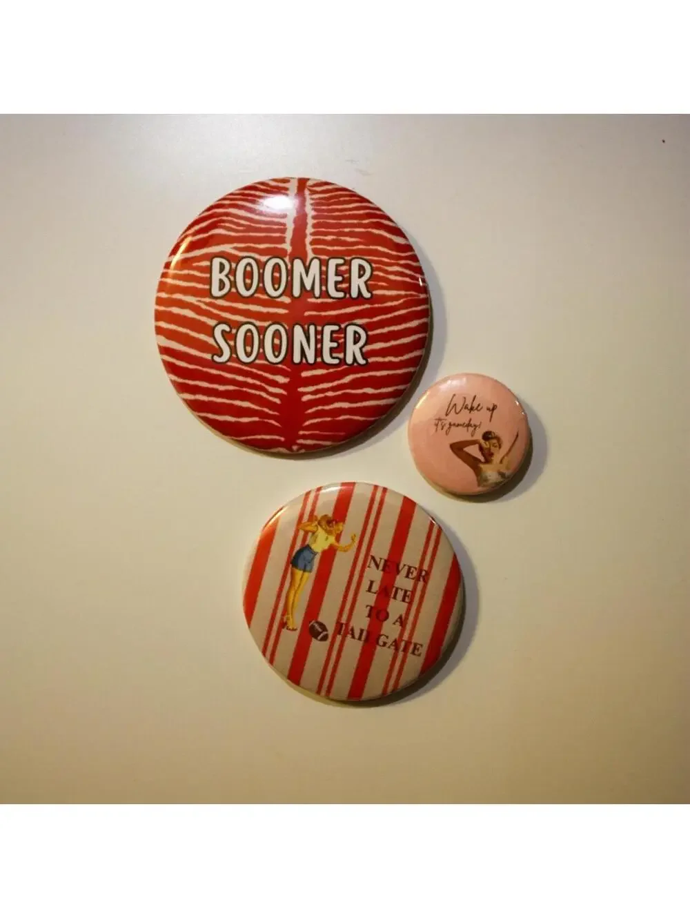 game day buttons can be done for any school or sorority